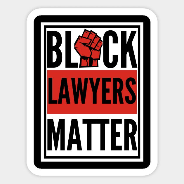 Black Lawyers Matter Sticker by Dealphy